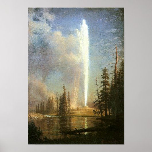 Alt müde, Albert Bierstadt Poster (Vorne)