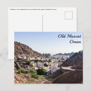 Alt-Muscat ursprüngliche historische Stadt Muscat  Postkarte