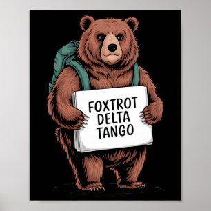 Alt National Park Residence Bear Foxtrots Del Poster