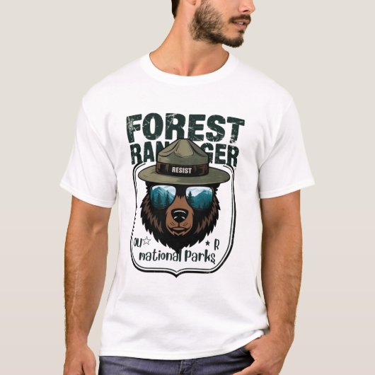 Alt National Park Service Resist - schützen Sie un T-Shirt (Vorderseite)