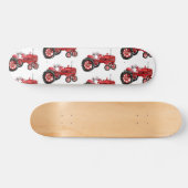 Alt-rote Zugmaschine zeichnend Skateboard (Horizontal)