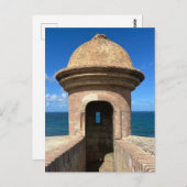 Alt San Juan Puerto Rico Historic Fort Travel Postkarte (Vorne/Hinten)