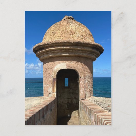 Alt San Juan Puerto Rico Historic Fort Travel Postkarte (Vorderseite)