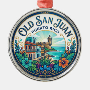 Alt-San-Juan Puerto Rico Ornament Aus Metall