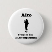 Alt-Sänger-Geschenk Button (Vorderseite)