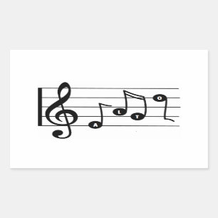 Alt-Sänger-Musical-Aufkleber Rechteckiger Aufkleber