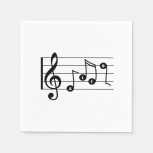 Alt-Sänger Musik-Cocktailserviette Serviette