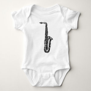 Alt-Saxophon Baby Strampler