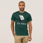 Alt-Schule-Zeichnen-Brett-weiß T-Shirt (Vorne ganz)