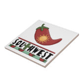 Alt! Sun füllte roten Chili-Pfeffer - ChileRelleno Fliese (Seite)