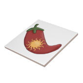 Alt! Sun füllte roten Chili-Pfeffer - ChileRelleno Fliese (Seite)