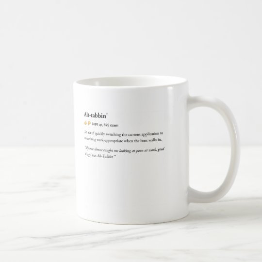 Alt Tabbin - städtische Wörterbuch-Tasse Kaffeetasse