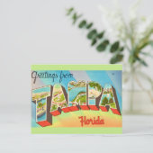 Alt Tampa Florida Postkarte (Stehend Vorderseite)