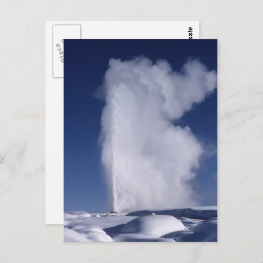 Alt treu im Winter Postkarte (Vorne/Hinten)