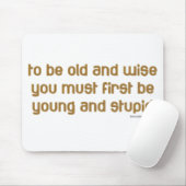 Alt und klug mousepad (Mit Mouse)