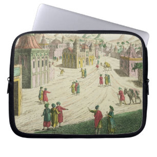 Alt und Neu-Delhi (Aquatinta) Laptopschutzhülle