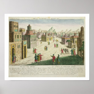 Alt und Neu-Delhi (Aquatinta) Poster