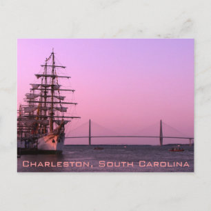 Alt und neu in Charleston Postkarte