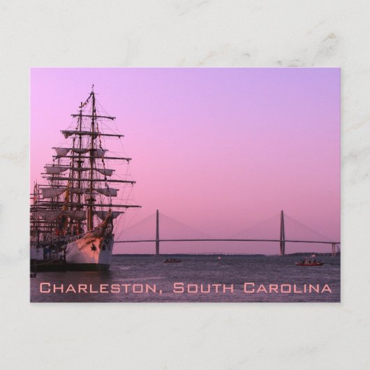 Alt und neu in Charleston Postkarte (Vorderseite)