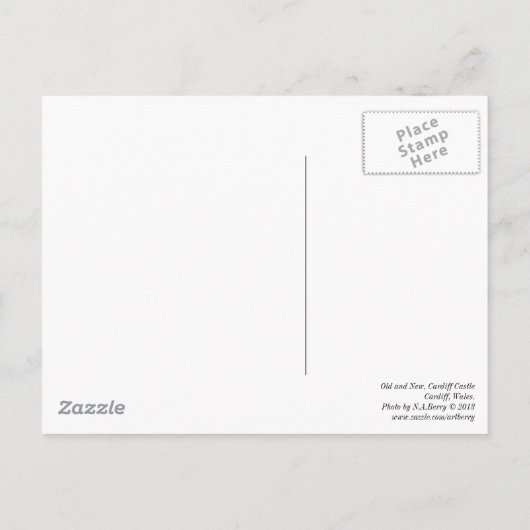 Alt und neu postkarte (Rückseite)