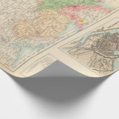 Alt- und Norddeutschland Stadt Karte (1872) Geschenkpapier (Ecke)