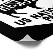 Alt Us National Park Residence Service Poster (Ecke)