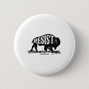 Alt Us National Park Resist Service T Shirt Bison Button