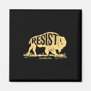 Alt Us National Park Resist Service T Shirt Bison Magnet