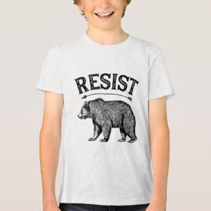 Alt Us Nationalpark Widerstands-Service-T-Shirt Bä Tri-Blend Shirt