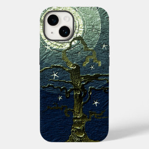 Alt verwelkter Baummoon und Sterne Case-Mate iPhone 14 Hülle