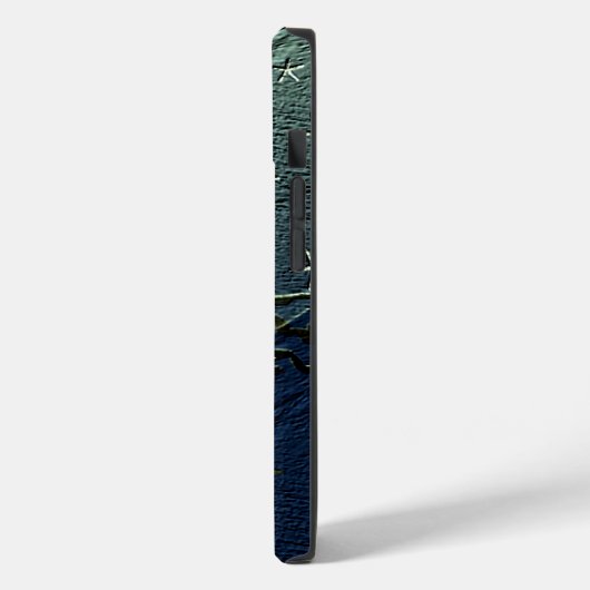 Alt verwelkter Baummoon und Sterne Case-Mate iPhone Hülle (Rückseite / Links)