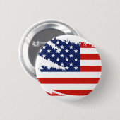 ALT WEATHERY GRUNGE US FLAGGE USA FLAG BUTTON (Vorne & Hinten)