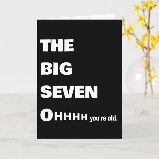 Alt werden 70. Geburtstag Spaß Karte (Gelbe Blume)