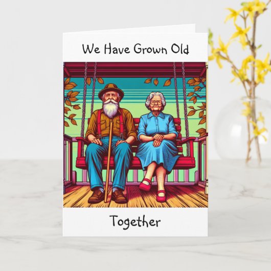 Alt werden mit dir | Geburtstag Karte (Gelbe Blume)