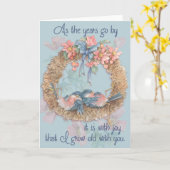 Alt werden mit Ihnen - Grußkarte Karte (Gelbe Blume)