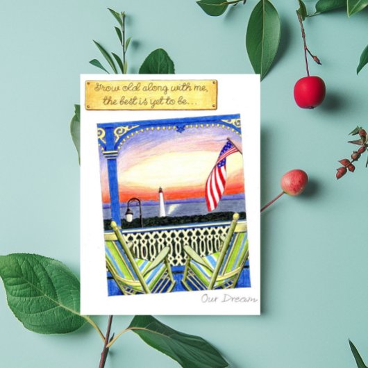 Alt werden mit Postkarte