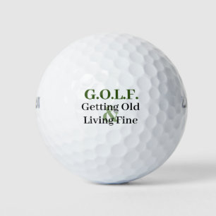 Alt werden und gut leben golfball