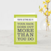 Alt werden: Zurück geht mehr als Sie tun Karte (Gelbe Blume)