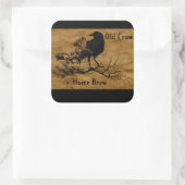 Alt x=Krähen Zuhause Brennen Aufkleber (Tasche)