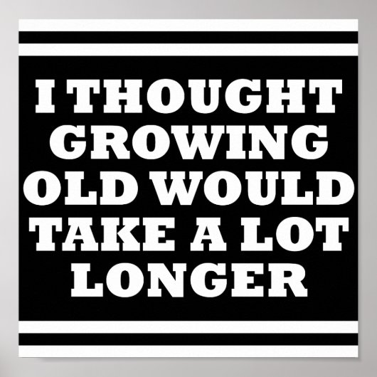 Alt zu schnell Funny Poster blass (Vorne)