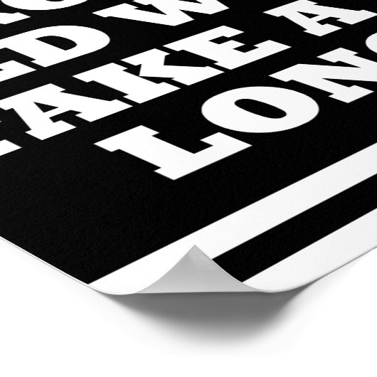 Alt zu schnell Funny Poster blass (Ecke)