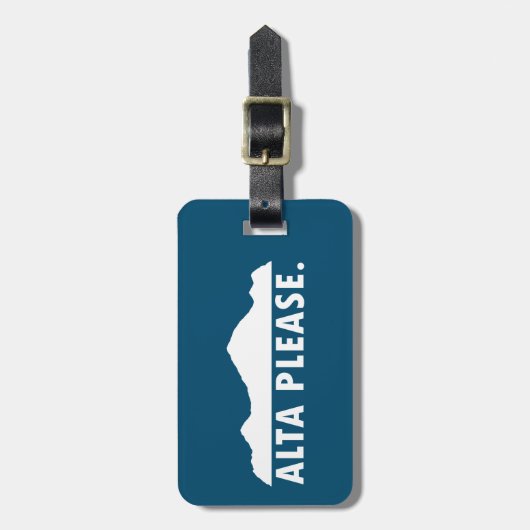 Alta bitte gepäckanhänger (Vorderseite vertikal)