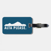 Alta bitte gepäckanhänger (Rückseite horizontal)