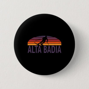 Alta Dia Dolomites Italien Ski Resort Snowboarden Button