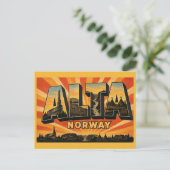 Alta Norwegen Kathedrale Postkarte (Stehend Vorderseite)