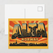 Alta Norwegen Kathedrale Postkarte (Vorne/Hinten)
