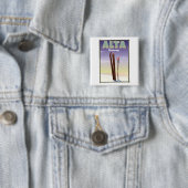 ALTA Norwegen Skifahrplakat Button (Beispiel)