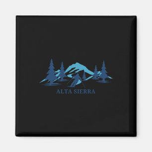 Alta Sierra California Skigebiet Skifahren Skier Magnet