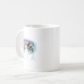 Alta Ski Design _ Alta, Ut Skischneegeschenk Kaffeetasse (Vorderseite Links)