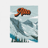Alta Skigebiet Winter Utah Vintag
